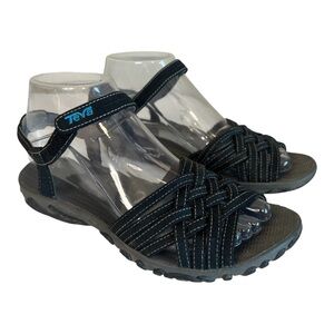 Teva Black Woven Strap Sandals
